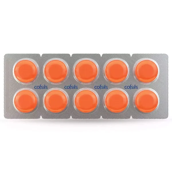 Cofsils Orange Lozenges 10's, Pack of 10 LozengesS