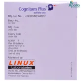 Cognitam Plus Tablet 10's, Pack of 10 TABLETS
