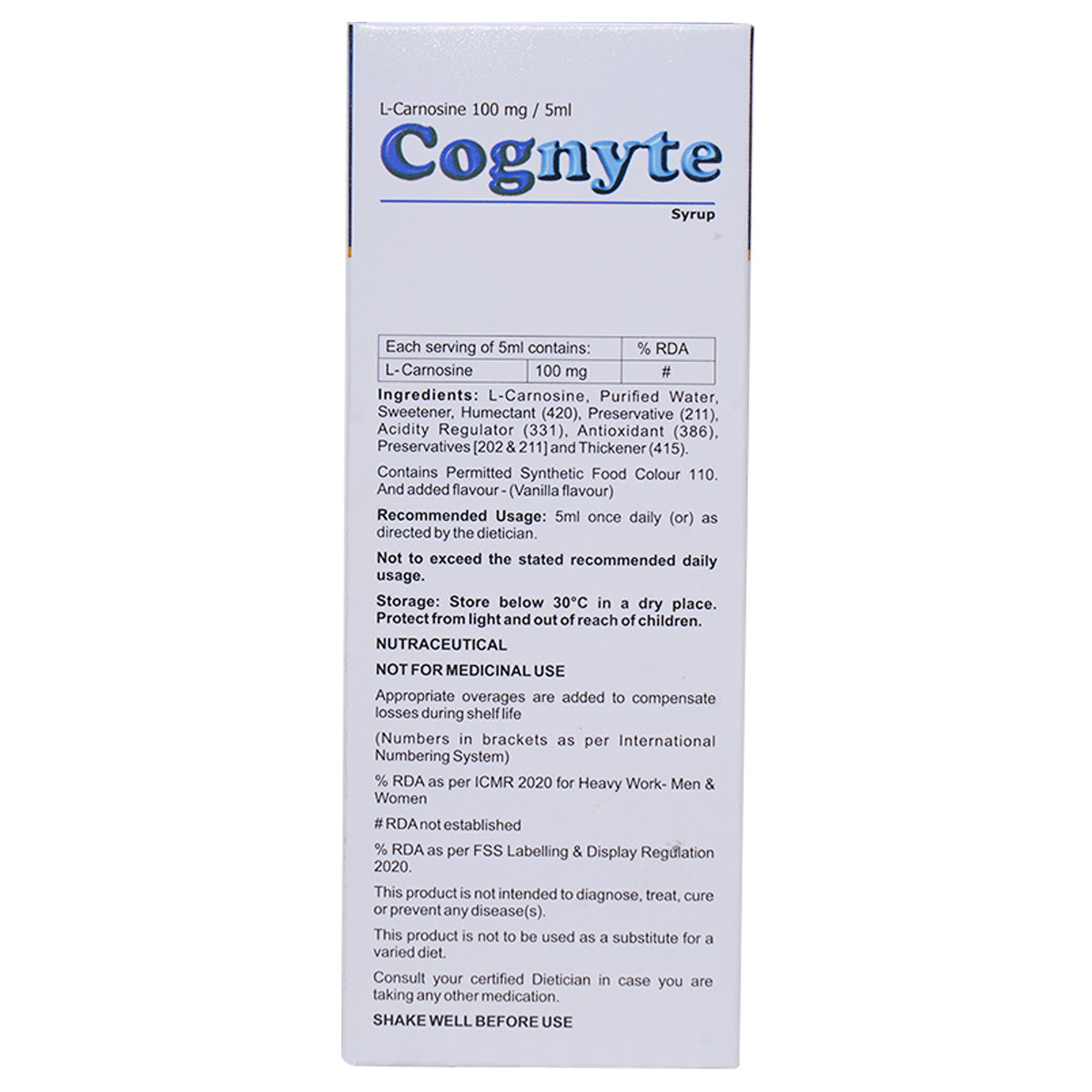 Cognyte Sugar Free Delicious Vanilla Flavour Syrup 200 ml, Pack of 1 Cognyte Sugar Free Delicious Vanilla Flavour Syrup 200 ml, Pack of 1