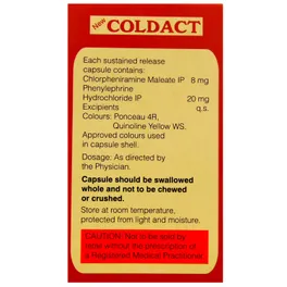 COLDACT CAPSULE | Uses, Side Effects, Price | Apollo Pharmacy