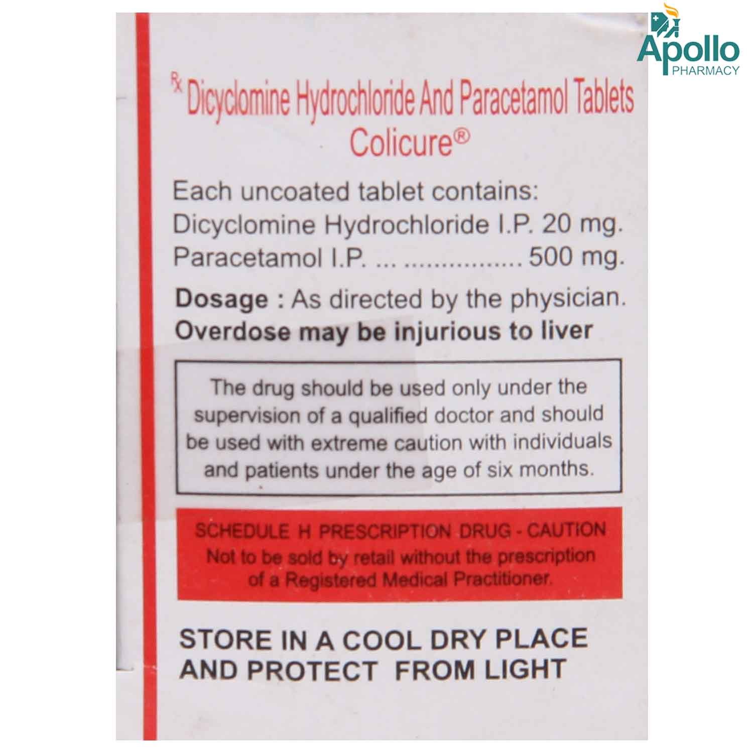 Colicure Tablet 10's, Pack of 10 TabletS Colicure Tablet 10's, Pack of 10 TabletS
