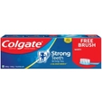 Colgate Strong Teeth Anticavity Toothpaste, 1 Kit (200gm + 100gm + 1 Toothbrush)