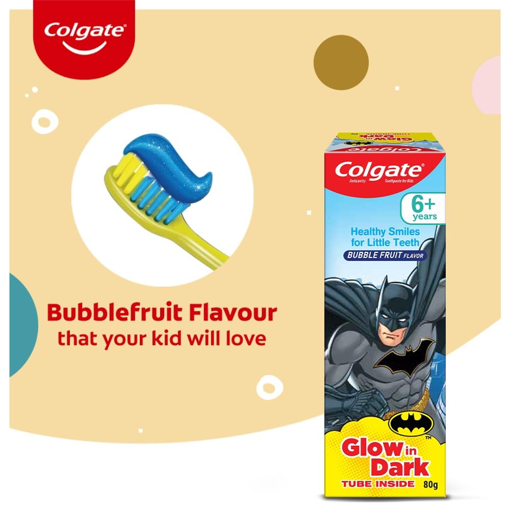 Colgate Bubble Fruit Flavour Anticavity Kids Toothpaste, 80 gm, Pack of 1 Colgate Bubble Fruit Flavour Anticavity Kids Toothpaste, 80 gm, Pack of 1
