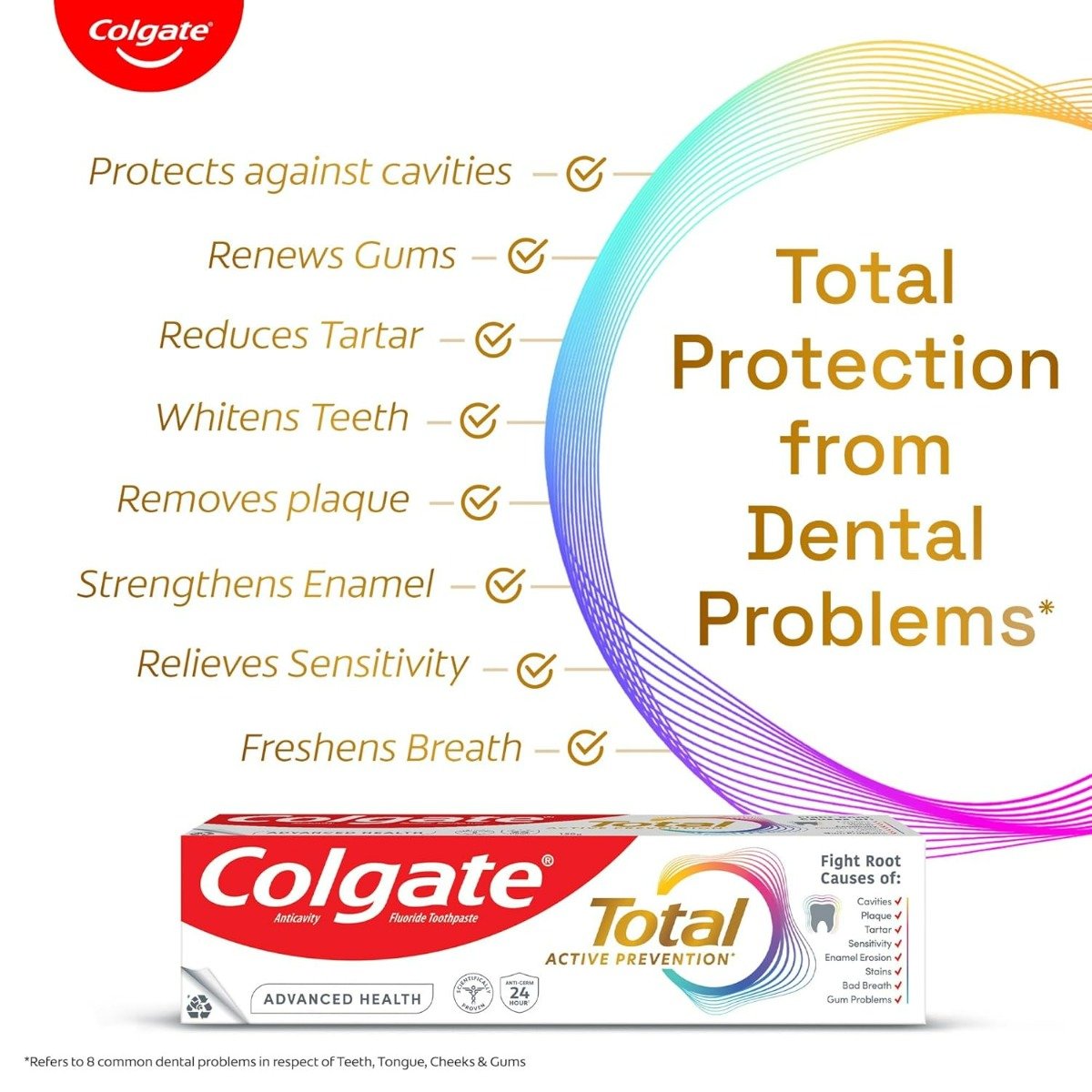 Colgate Total Advanced Health Toothpaste, 80 gm, Pack of 1 Colgate Total Advanced Health Toothpaste, 80 gm, Pack of 1