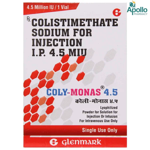 COLY MONAS 4.5MIU INJECTION, Pack of 1 Injection