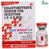 COLY MONAS 4.5MIU INJECTION, Pack of 1 Injection