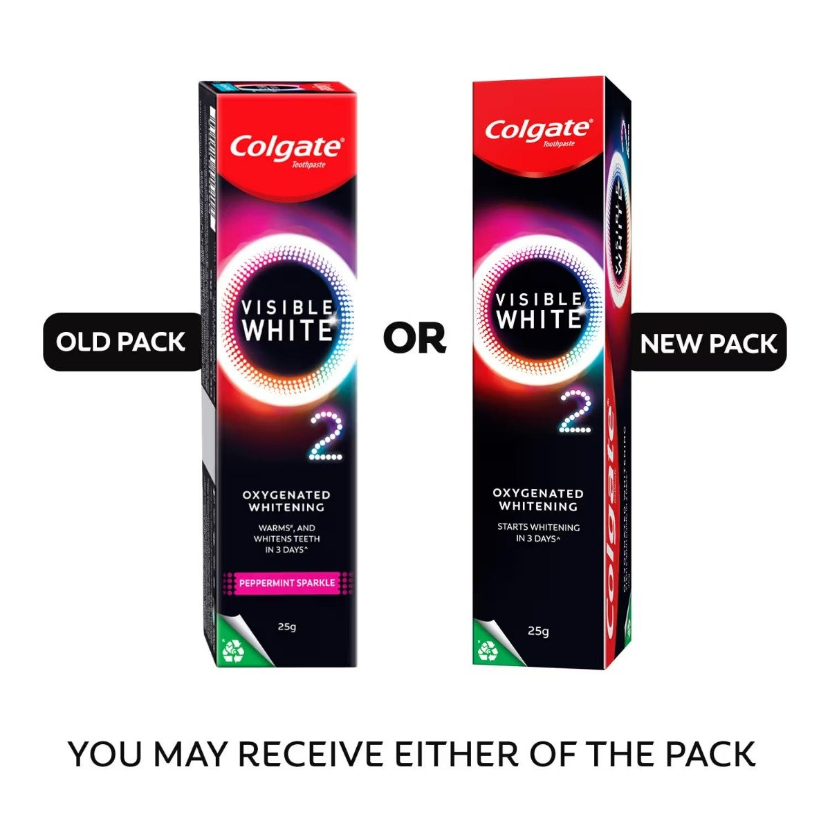 Colgate Visible White Oxygenated Whitening Toothpaste, 25 gm, Pack of 1 Colgate Visible White Oxygenated Whitening Toothpaste, 25 gm, Pack of 1
