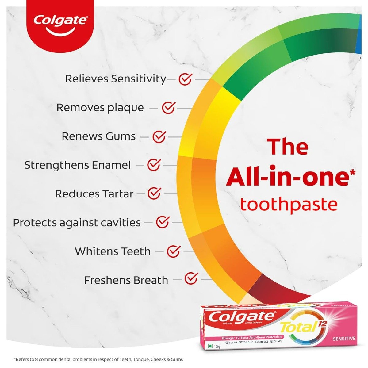 Buy Colgate Total Sensitive Toothpaste, 120 gm | 19 Minutes Delivery ...