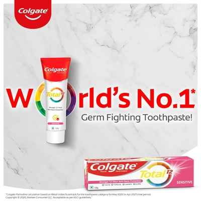 Colgate Total Sensitive Toothpaste, 120 gm, Pack of 1