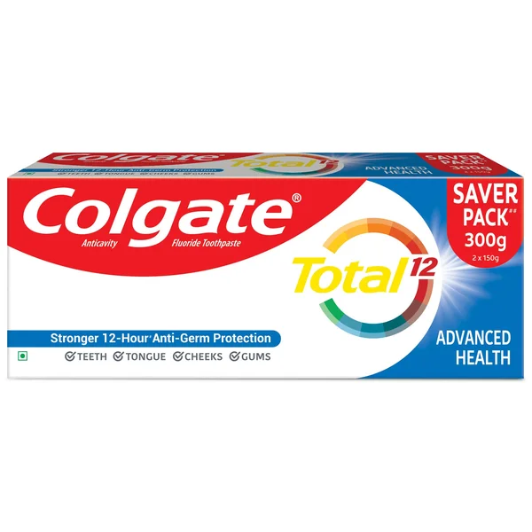 Colgate Total Advanced Health Toothpaste, 300 gm (2x150gm), Pack of 1