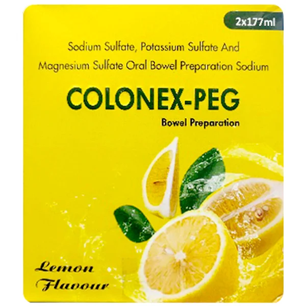 Colonex-Peg Lemon Flavour Bowel Preparation Oral Solution 2 x 177 ml