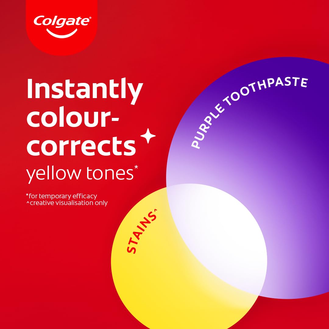 Colgate Visible White Purple Toothpaste, 120 gm, Pack of 1 Colgate Visible White Purple Toothpaste, 120 gm, Pack of 1