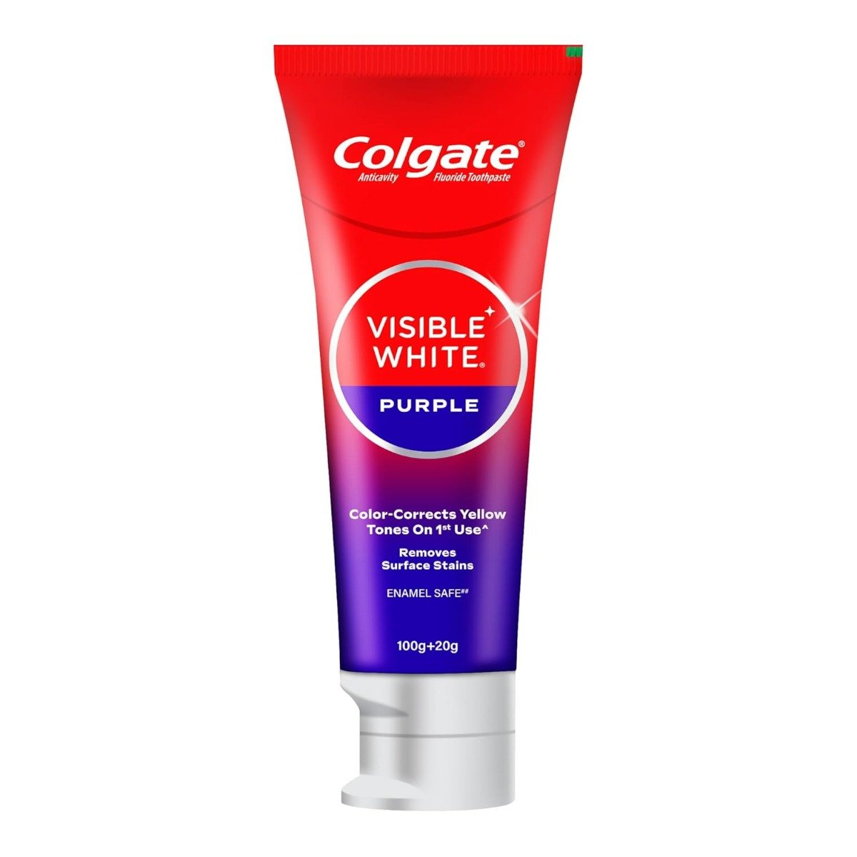 Colgate Visible White Purple Toothpaste, 120 gm, Pack of 1 Colgate Visible White Purple Toothpaste, 120 gm, Pack of 1