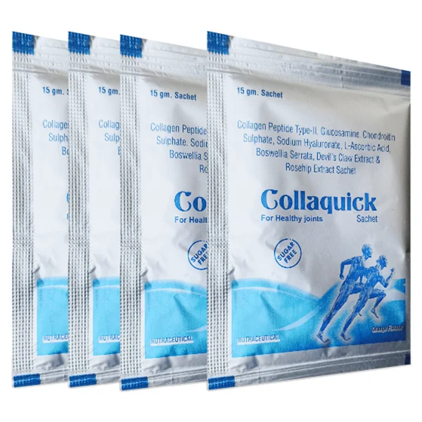 Collaquick Sugar Free Orange Flavour Sachet 15 gm