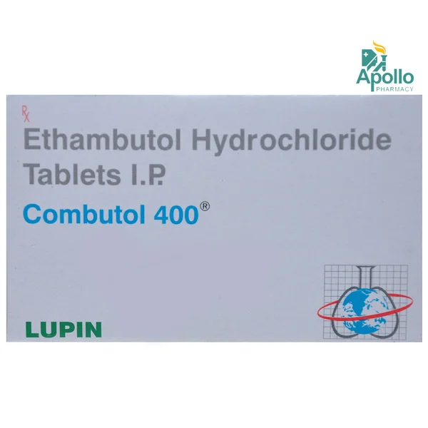 Combutol 400 mg Tablet 10's, Pack of 10 TabletS