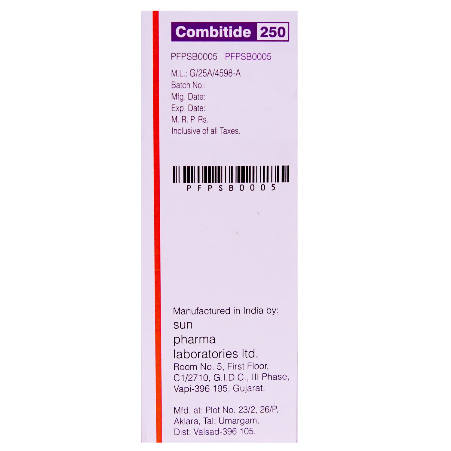 Combitide 250 Inhaler 120 mdi, Pack of 1 Combitide 250 Inhaler 120 mdi, Pack of 1