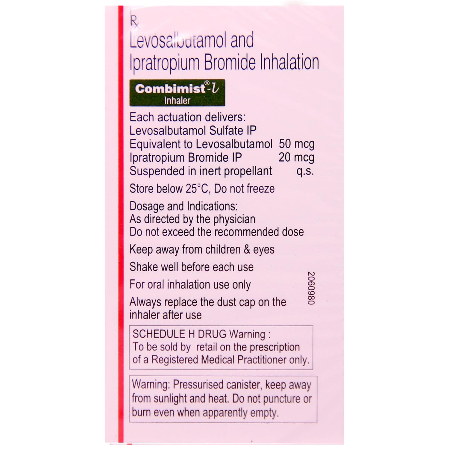 Combimist L Inhaler, Pack of 1 INHALER Combimist L Inhaler, Pack of 1 INHALER