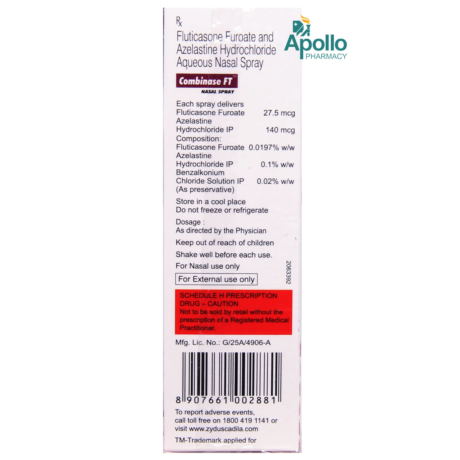 Combinase FT Nasal Spray 9.8 gm, Pack of 1 NASAL SPRAY Combinase FT Nasal Spray 9.8 gm, Pack of 1 NASAL SPRAY