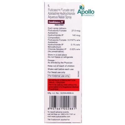 Combinase FT Nasal Spray 9.8 gm, Pack of 1 NASAL SPRAY