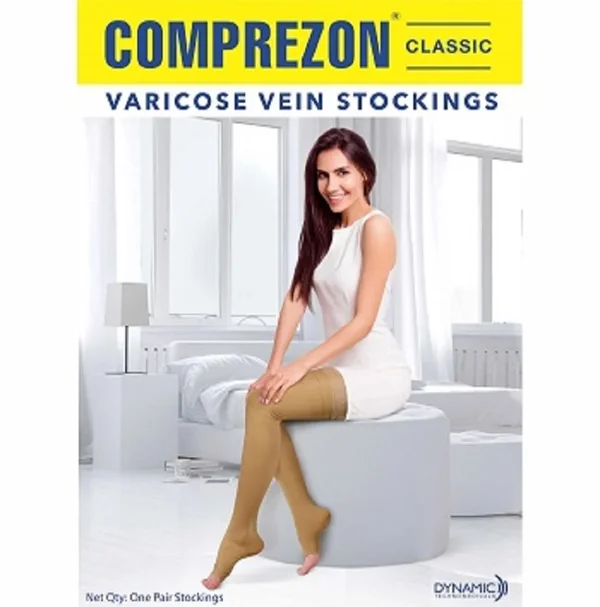 Dynamic Comprezon Varicose Vein Stocking Classic 1 AG XL, 1 Pair
