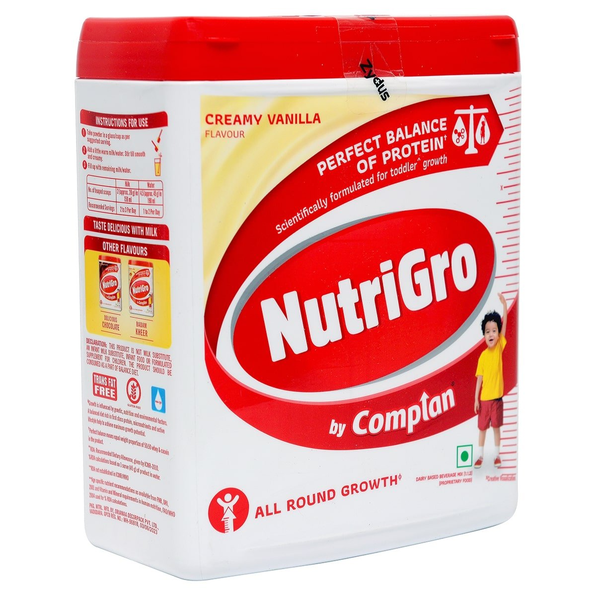 Nutrigro By Complan Creamy Vanilla Flavour Nutrition Powder, 400 gm Jar, Pack of 1 Nutrigro By Complan Creamy Vanilla Flavour Nutrition Powder, 400 gm Jar, Pack of 1