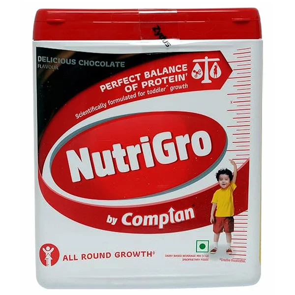 Nutrigro By Complan Delicious Chocolate Flavour Nutrition Powder, 400 gm Refill