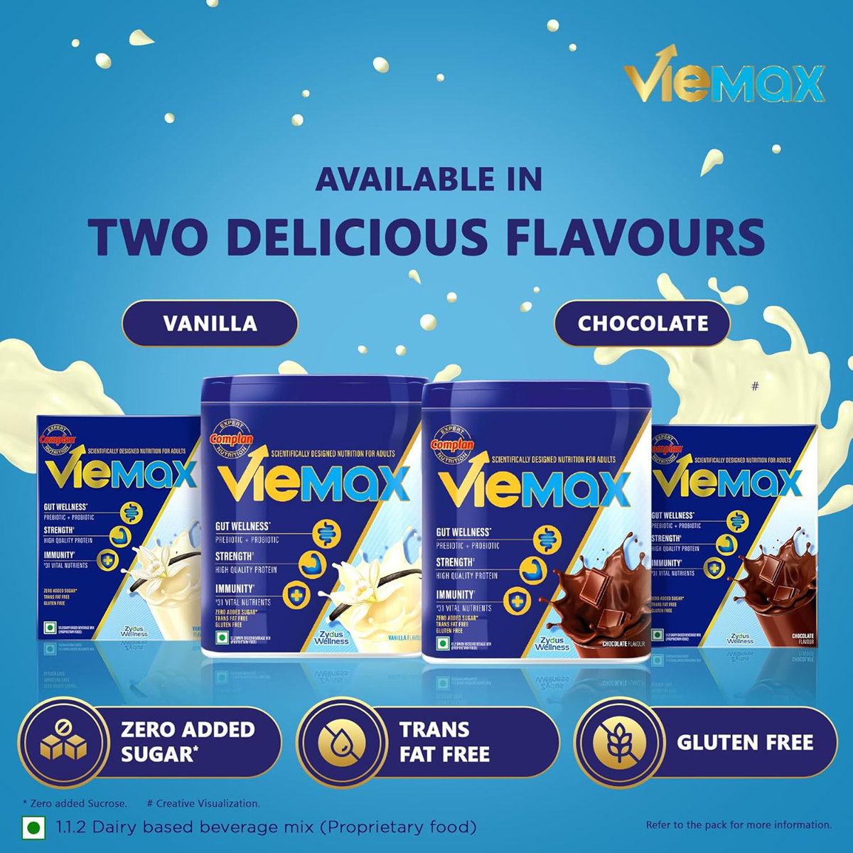 Complan Viemax Vanilla Flavour Nutrition Powder, 400 gm Jar, Pack of 1 Complan Viemax Vanilla Flavour Nutrition Powder, 400 gm Jar, Pack of 1