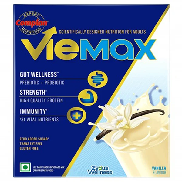 Complan Viemax Vanilla Flavour Nutrition Powder, 200 gm Refill