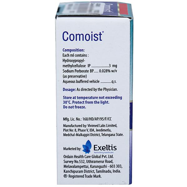 Comoist Eye Drops 10 ml, Pack of 1 DROPS Comoist Eye Drops 10 ml, Pack of 1 DROPS