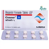 Concor 5 Tablet 10's, Pack of 10 TABLETS
