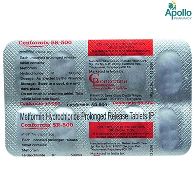 Conformin SR 500 Tablet 10's, Pack of 10 TabletS