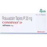 Consivas 20 Tablet 10's, Pack of 10 TABLETS
