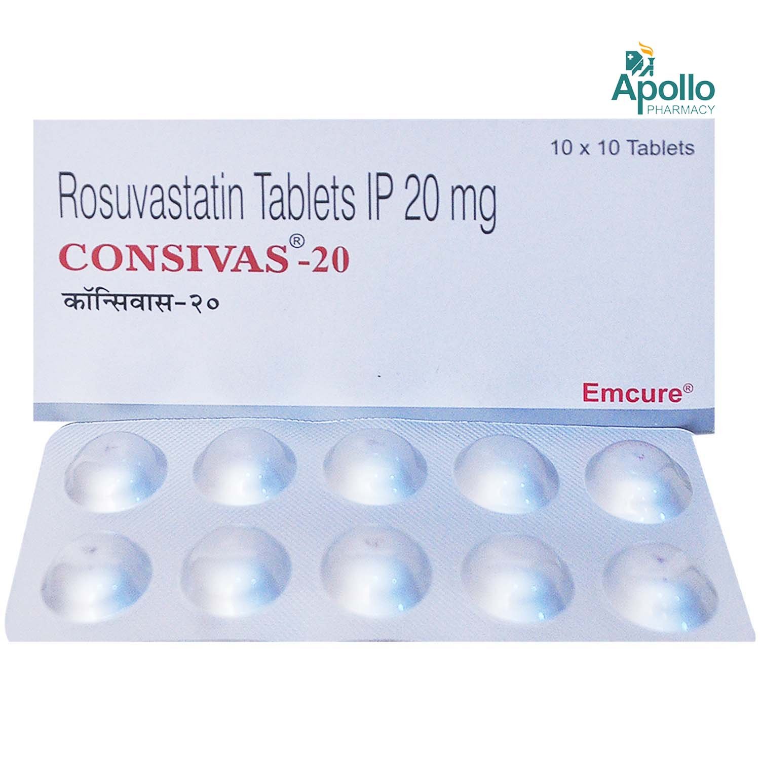 Consivas 20 Tablet 10's, Pack of 10 TABLETS Consivas 20 Tablet 10's, Pack of 10 TABLETS