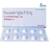 Consivas 20 Tablet 10's, Pack of 10 TABLETS