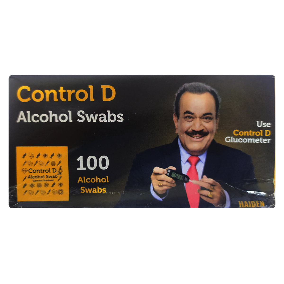Control D Alcohol Swabs, 100 Count, Pack of 1 Control D Alcohol Swabs, 100 Count, Pack of 1
