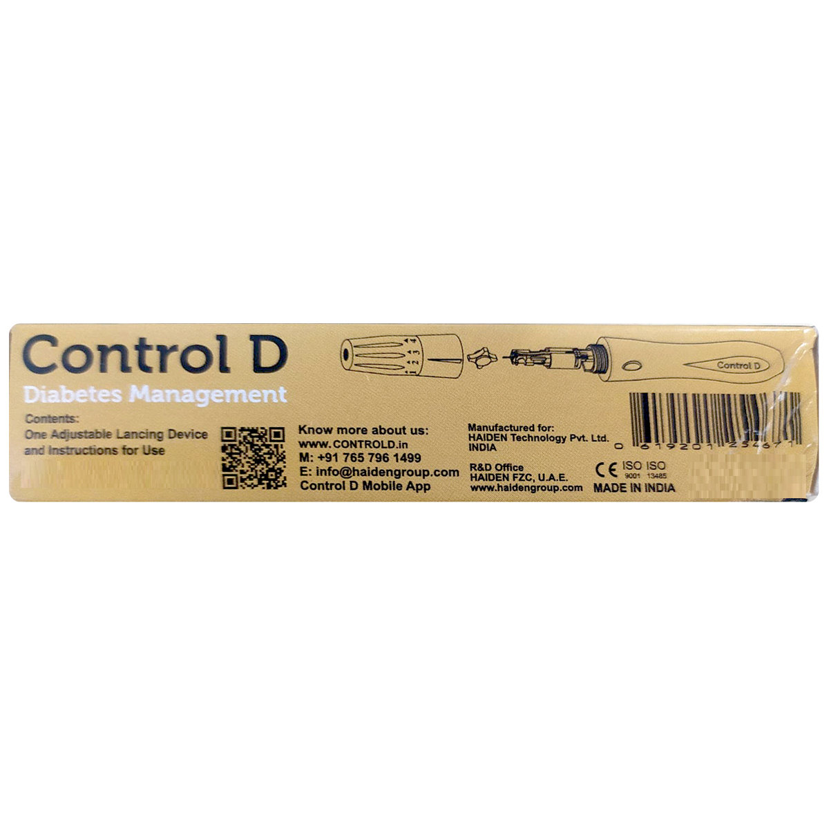 Control D Comfort Lancing Device, 1 Count, Pack of 1 Control D Comfort Lancing Device, 1 Count, Pack of 1