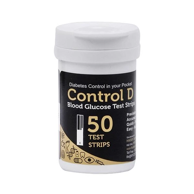 Control D Blood Glucose Test Strips, 50 Count, Pack of 1