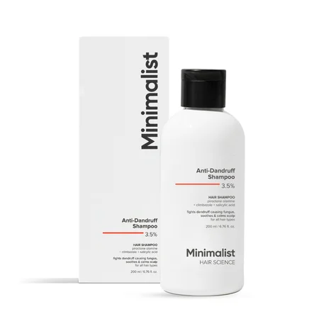 Minimalist Anti-Dandruff 3.5% Hair Shampoo, 200 ml