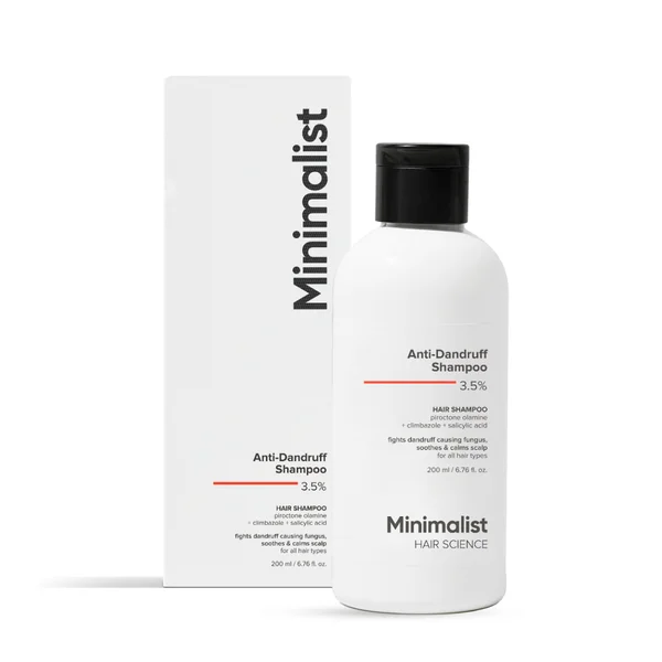 Minimalist Anti-Dandruff 3.5% Hair Shampoo, 200 ml, Pack of 1