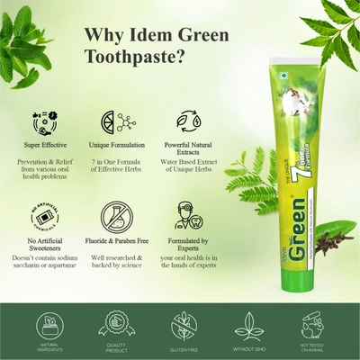 Idem Green Herbal Toothpaste, 100 gm, Pack of 1