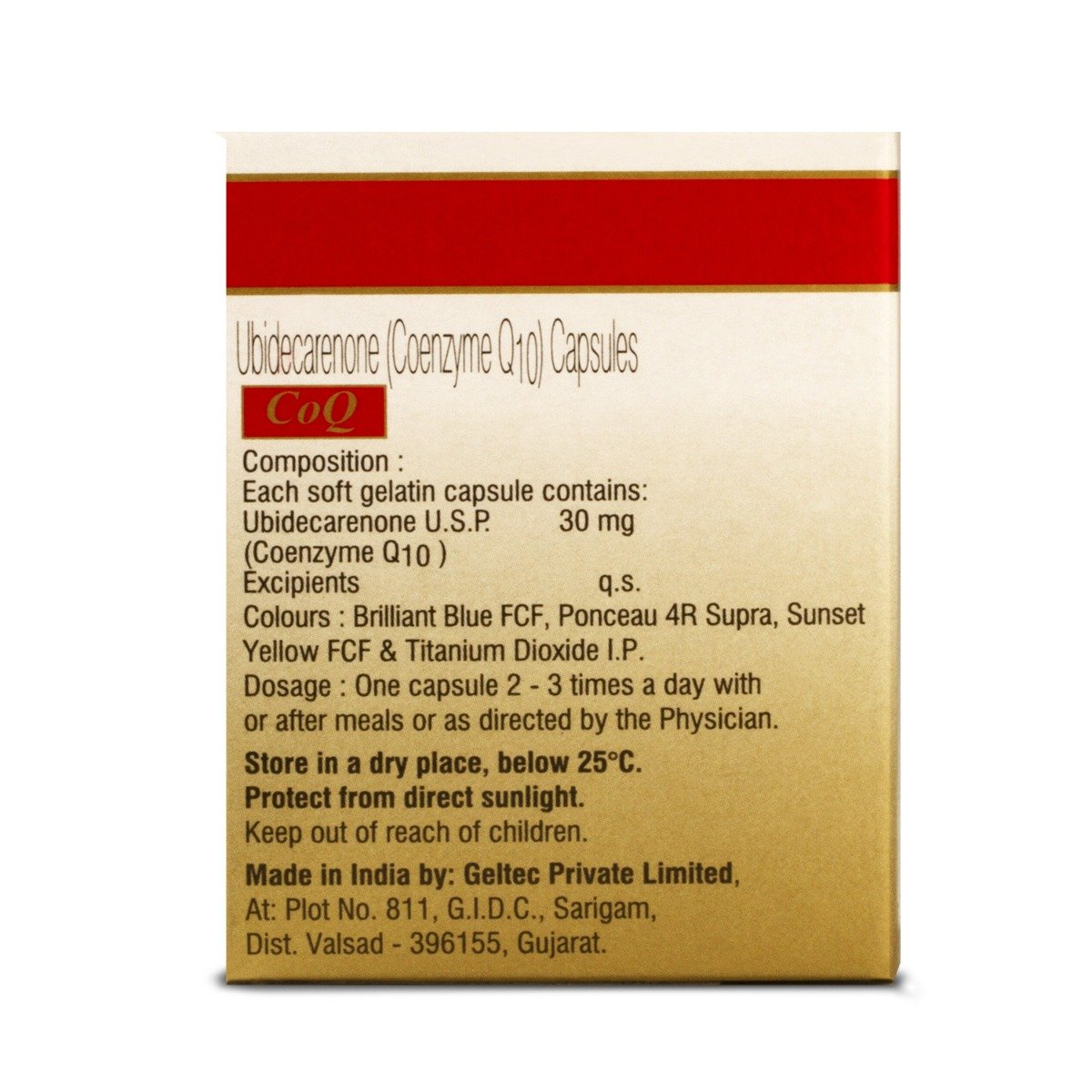 CoQ Capsule 10's, Pack of 10 CoQ Capsule 10's, Pack of 10