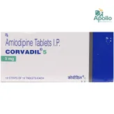 Corvadil 5 Tablet 10's, Pack of 10 TABLETS