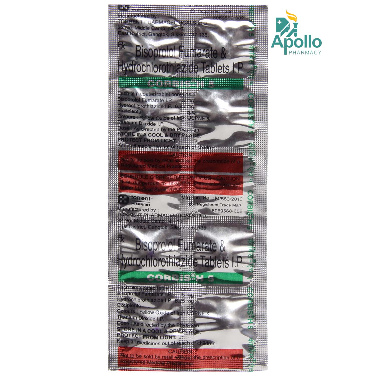 Corbis H 5 Tablet 10's, Pack of 10 TABLETS Corbis H 5 Tablet 10's, Pack of 10 TABLETS