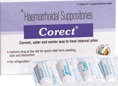 Corect Suppositories 5's, Pack of 1 Suppository