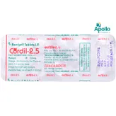 Cordil 2.5 mg Tablet 10's, Pack of 10 TabletS