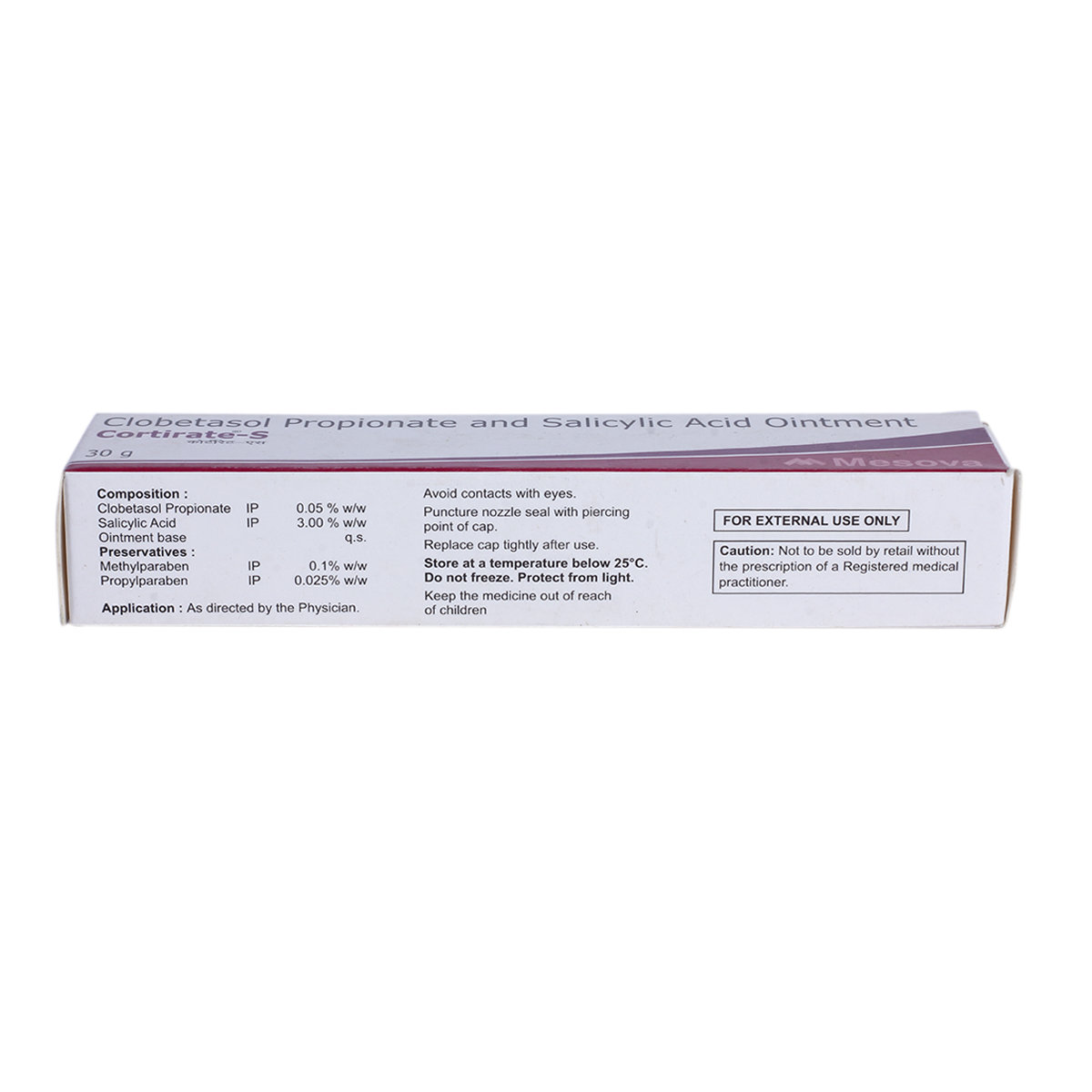 Cortirate-S Ointment 30 gm, Pack of 1 Cortirate-S Ointment 30 gm, Pack of 1