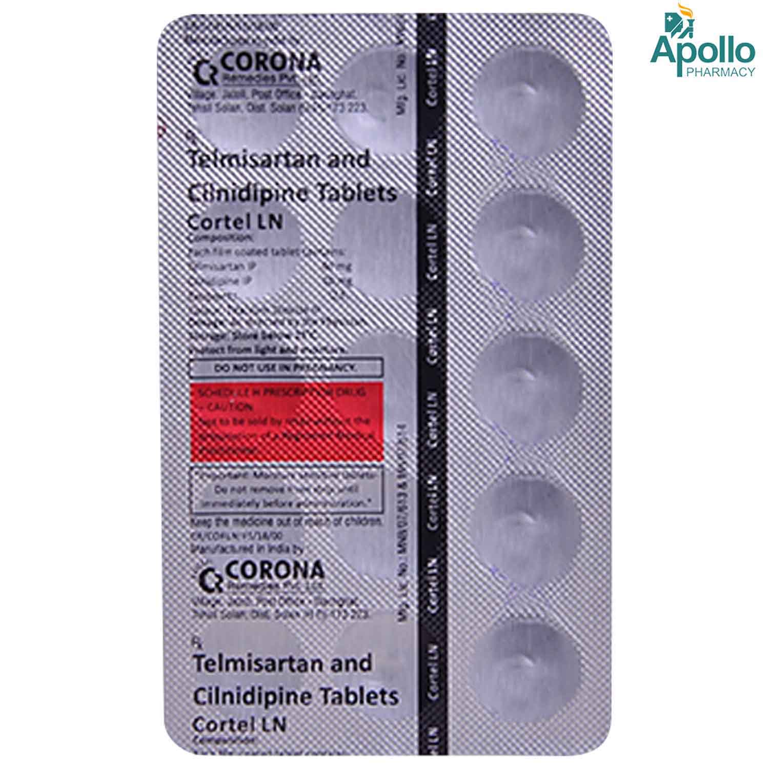 Cortel LN Tablet 15's, Pack of 15 TabletS Cortel LN Tablet 15's, Pack of 15 TabletS