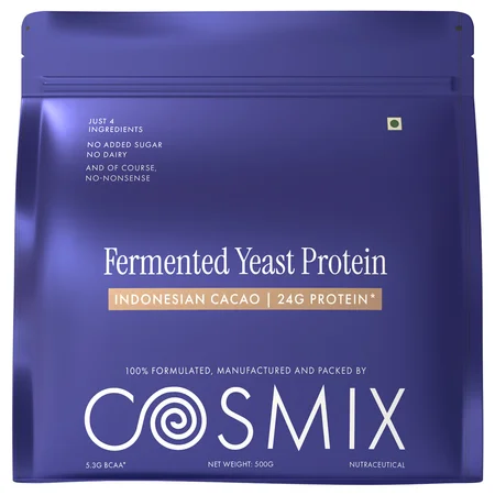 Cosmix 100% Fermented Yeast Protein Indonesian Cacao Powder, 500 gm