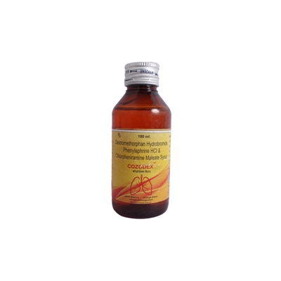 Cozodex Menthol Lemon Syrup 100 ml, Pack of 1 SYRUP