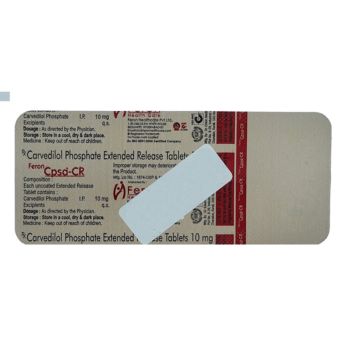 Cpsa-CR Tablet 10's, Pack of 10 TabletS Cpsa-CR Tablet 10's, Pack of 10 TabletS